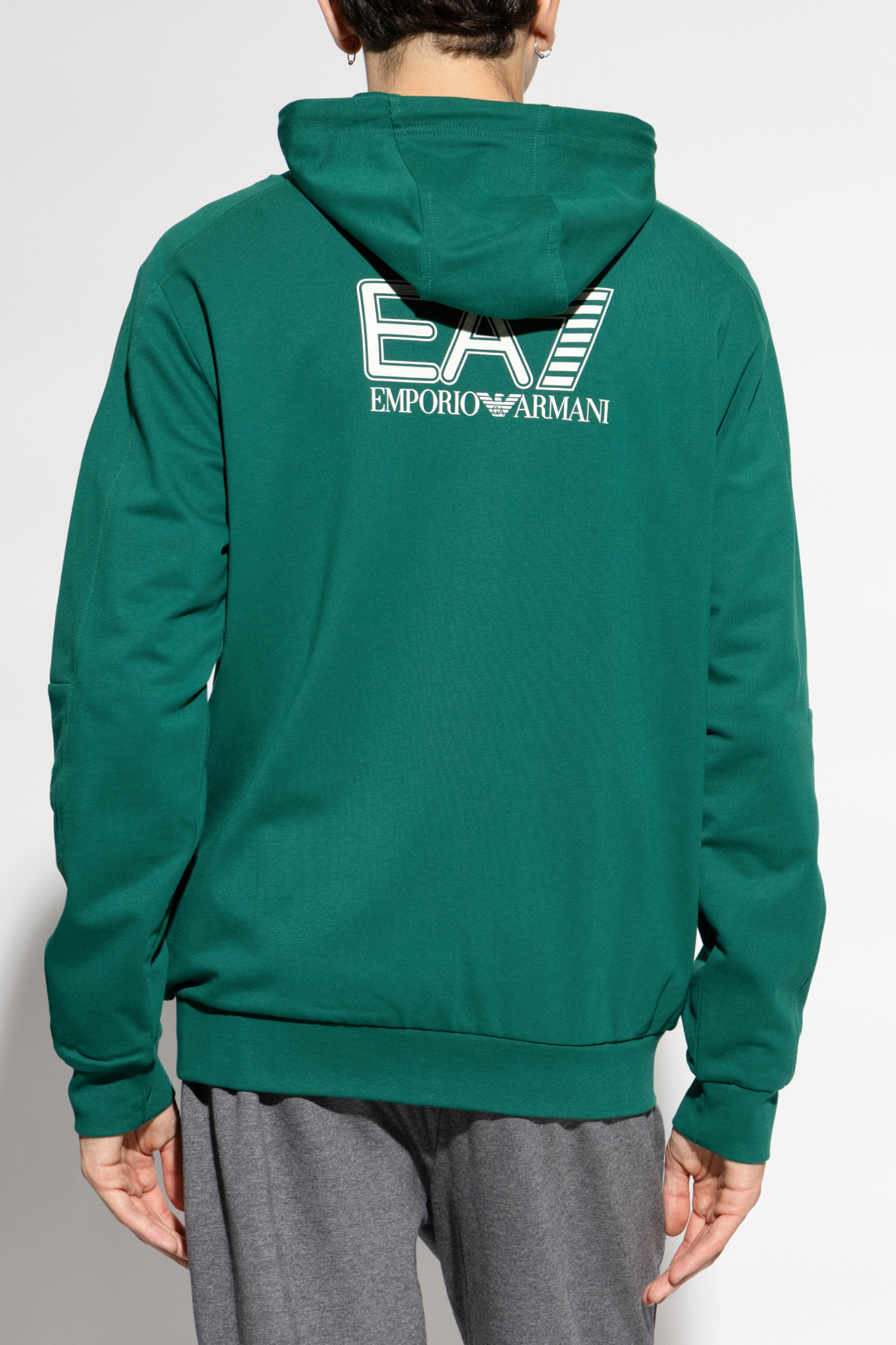 Green Hoodie EA7 Emporio Armani Vitkac Canada